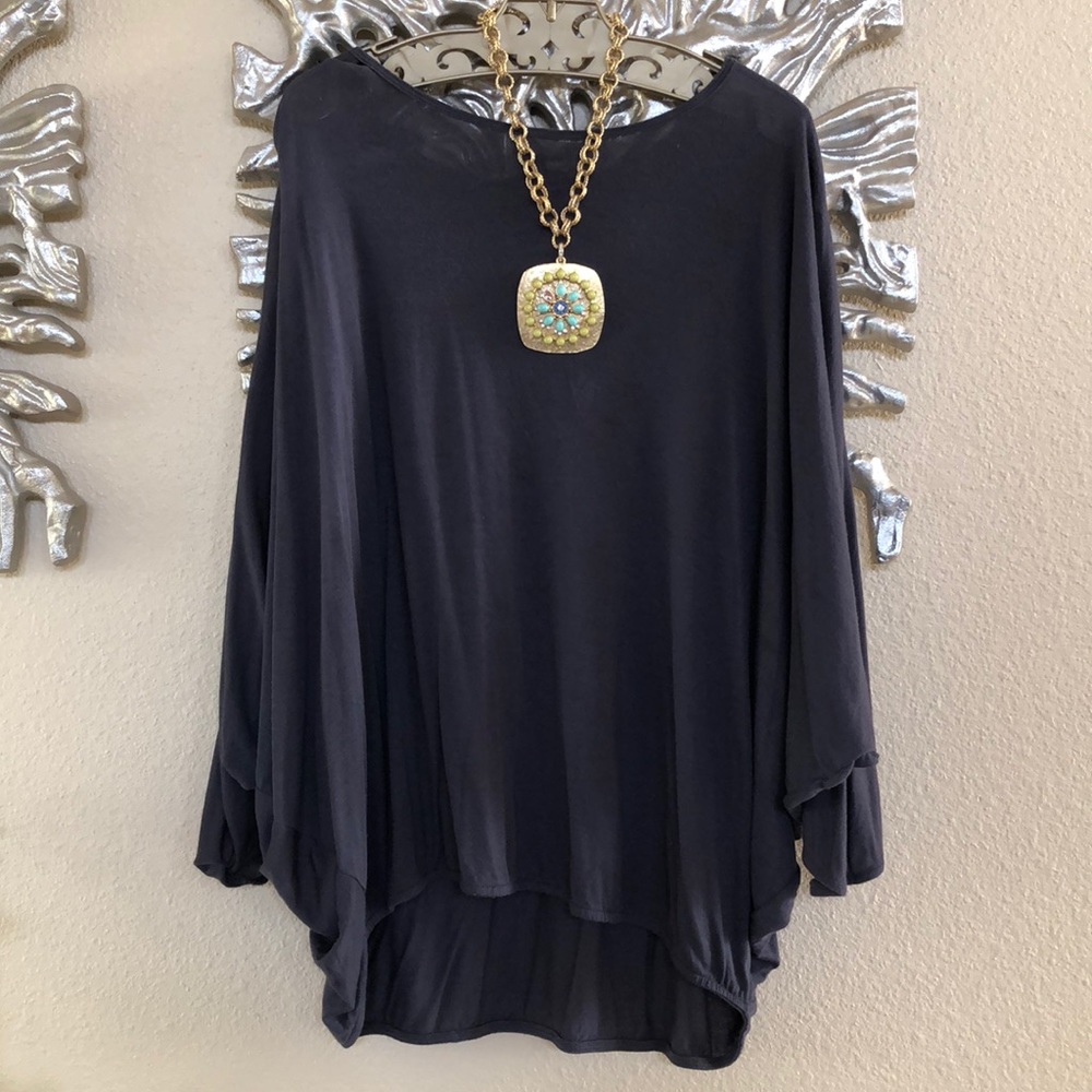 Slate Bat Wing Top